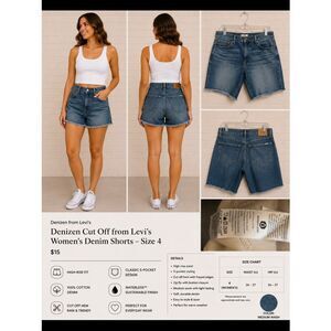 Denizen Cut Off from Levi’s Women’s Denim Shorts – Size 4